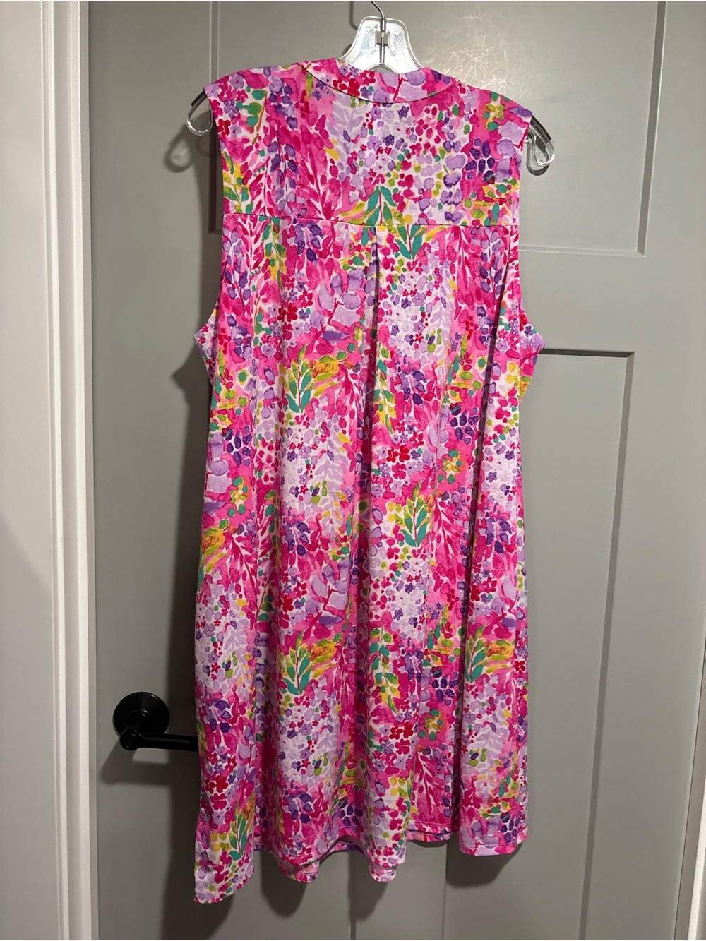 Sleeveless Pink Floral Midi Dress brand new but no tags - Picture 3 of 3
